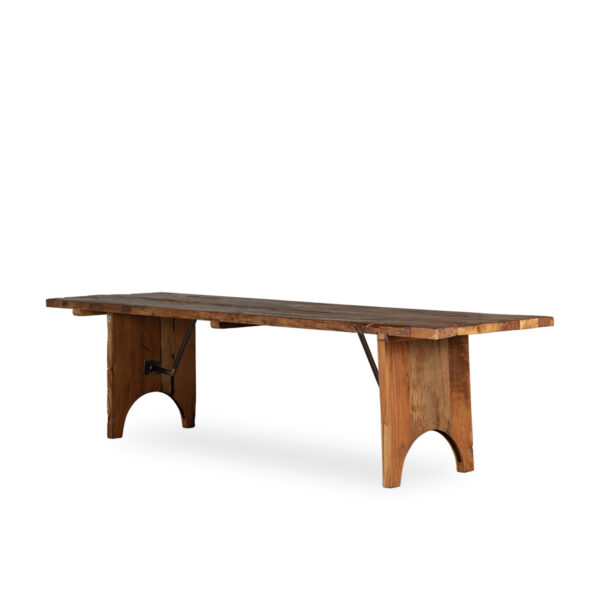 Wood rectangle table.