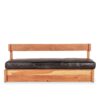 Wooden sofa indoor.